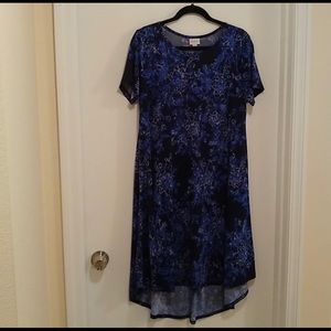 Lularoe blue floral Carly dress